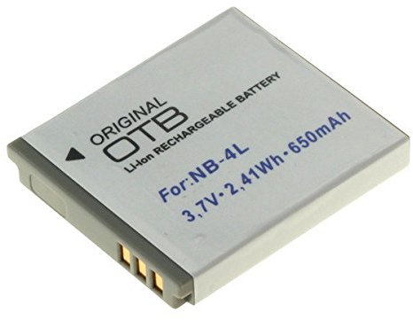 Akku kompatibel mit Canon NB-4L, NB-4LH für Digital Ixus, Ixy Digital, Powershot