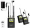 K&F Concept M10 100-Kanäle Doppelkanal UHF Kabellos Lavalier Mikrofon Wireless Funkmikrofon Set aus Metall für Interviews ENG EFP DV DSLR Videokamera