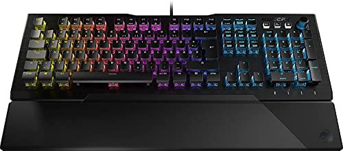 Roccat Vulcan 121 - Mechanische Gaming Tastatur, AIMO LED Einzeltastenbeleuchtung, Titan Switches, Aluminiumoberfläche, Multimedia-Tasten, Handballenauflage, Tactile Switch, schwarz
