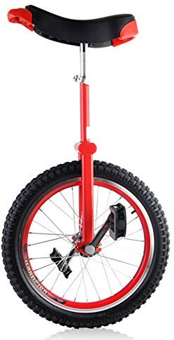 HWF Einrad Kinder Groß 20/ 24 Einrad für Erwachsene Männer/Frauen/Big Kids, 16/ 18 Rad Einrad für Kinder 9-15 Jahre Altes Kind/Jungen/Mädchen, Bestes Geburtstagsgeschenk, Red