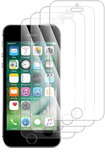 Karylax - Protector de pantalla de cristal flexible, dureza 9H, antiarañazos, protector de pantalla para Apple iPhone SE (1ª generación)