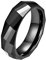 HIJONES Herren Damen Hochglanzpoliert Schwarz Linie Keramik Hochzeit Paare Ring Stil 1 Größe 60
