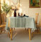 JaeMoose Tischdecke Abwaschbar Leinen Baumwolle Tischtuch Rechteckig Tisch Decke Waschbare Tafeldecke für Home Küche Speisetisch Tisch Decken Deko Party (Gray, 140x260 cm)