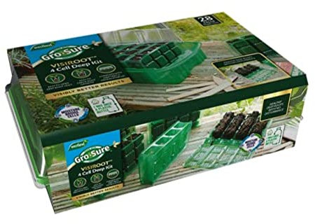 Gro-Sure 70200242 Visiroot 4 Cell Deep - Kit Propagation, Green