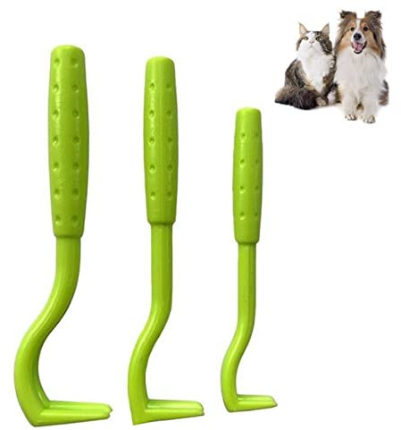 GeekerChip Set di 3 Pinza per Zecche,Ganci per Zecche,Tick Remover,Strumento per Rimuovere Le Zecche,per Animali,Cani e Gatti(Verde)