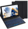 LAMA Backlit Samsung Galaxy Tab A8 Case with Keyboard & Built-in S Pen Holder for Samsung Tab A8 10.5in 2021 (SM-X200/X205/X207) UK Layout, Slim Smart Galaxy Tab A8 Tablet Cover&Detachable Keyboard