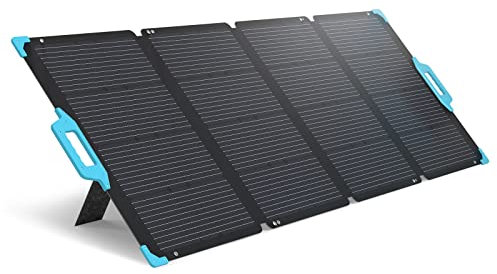 Renogy 220W Portable Solar Panel for Power Station, Foldable Solar Charger for Solar Generator Lifepo4 Batteries, Off Grid Systems for Motorhome Camping Trailer Marine Outdoors