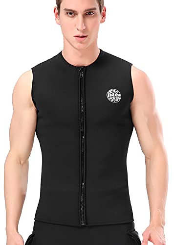 Karlak 3mm Neopren Neoprenanzug Top Weste Thermische warme ärmellose Weste zum Tauchen Surfen Schwimmen Segeln