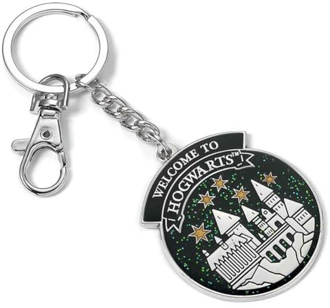 Harry Potter - Porte-clés (Taille unique) (Argenté/Noir/Blanc)