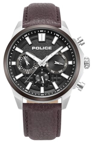 Police - Chronograph Rangy – Quarzuhrwerk – Dicke des Gehäuses: 50,5 mm – Breite des Gehäuses: 44 mm – Edelstahl – 5 ATM