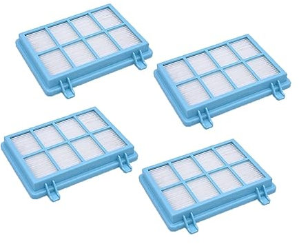 SUPENG 4 X Filtre Hepa Bleu Compatible avec Philips Power Pro Compact FC9331/09 FC9332/09 FC8010/01 Accessoires Aspirateur Post Filtres