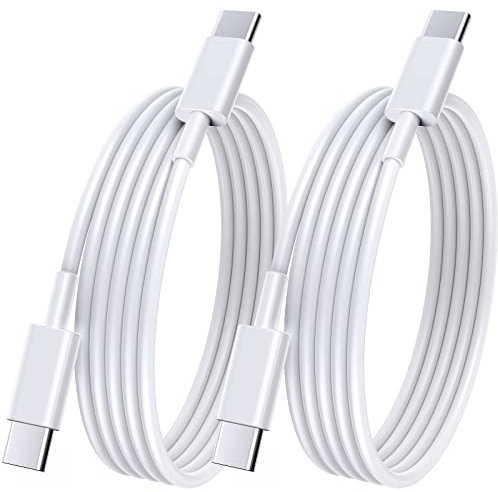 USB C Kabel 2Stück 1M 100W Schnellladekabel USB C auf USB C Kabel 5A PD 4.0 USB Typ C Ladekabel für Apple iPhone 16, iPhone 15/Pro/Pro Max, MacBook Pro/Air, samsung Galaxy S23 S22 S21 Huawei