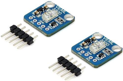2 Stück VEML7700 Umgebungslichtsensormodul, 120k Lux Lichtmesssensorplatine
