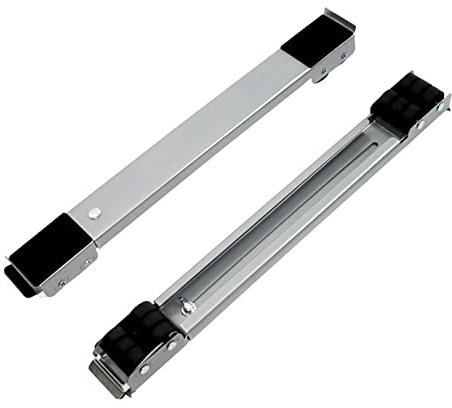 1 soporte para lavadora, ajustable, telescópico, para nevera, secadora, refrigerador, color gris