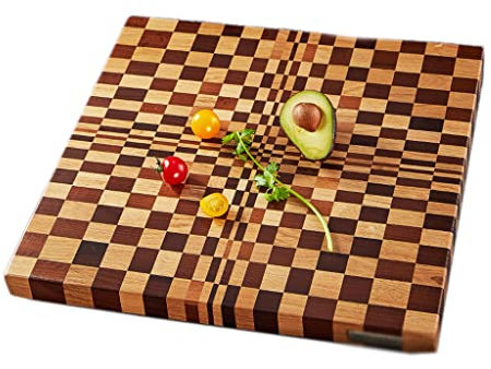 WYIPENGF Tablas de Cortar cuadradas Grandes, Tabla de Cortar de Madera para Cocina, Bloque de Cocina de Carnicero para Carne y Verduras