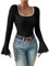 2024 Meine Bestellungen Langarmshirts für Damen durchsichtige Button up Bluse Rucksack Damen klein sportlich Sportshirt Damen Kurzarm schwarz top ärmellos Damen elegant