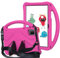 Funda protectora compatible con TCL Tab 10 Gen 2 de 10.36 pulgadas (2023), funda ligera con soporte, asa y correa, funda de protección a prueba de golpes compatible con TCL Tab 10 Gen2 (rojo rosa)