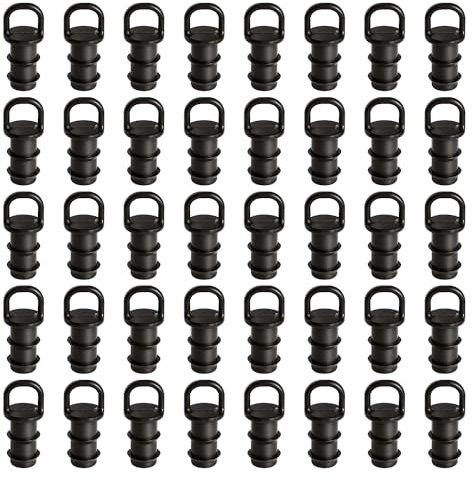 VooGenzek 40 Piezas 16mm Accesorios de Riego por Goteo, Tapón Final para Manguera de Goteo, Accesorios de Riego Tapones de Extremo, Cierre de Extremo de Tubo de Goteo, para Sistemas de Riego