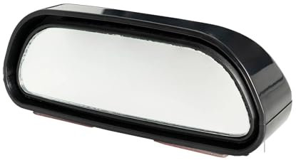 Umkehrlinse Rückfahrglas Spiegel 2Pcs 360 Grad Stick Auf Blind Spot Spiegel Auto Reverse Parkplatz Straße Sicherheit Weitwinkel Konvexen Rück Hilfs Rückspiegel Außenspiegel Glas(2pcs Black)