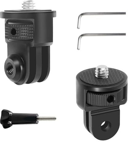 Aluminum Camera Tripod Mount Adapter & 1/4-20 Adapter Screw Head Camera Mount, Tripod Conversion Adapter for Insta 360 X4 X3 X2 X, DJI Pocket 2, Go Pro Camera Accessories