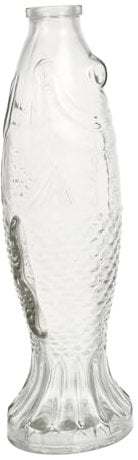 Ciieeo Fish Shaped Glass Bottle Table Water Bottle Fish Simple Application for Living Room
