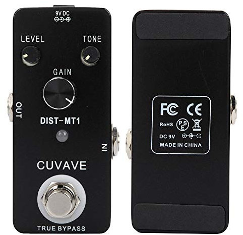 Alomejor E-Gitarrenpedal, High Gain Distortion E-Gitarrenpedal für Metal Rhythm Effect Pedal True Bypass