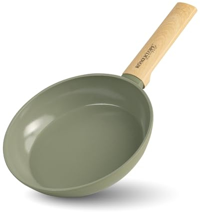 Römertopf Padella Antiaderente 20 cm in Alluminio, Verde | Alluminio con rivestimento antiaderente senza PFAS, Ø 20 cm, manico ergonomico