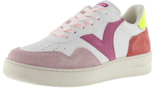 Victoria Baskets Madrid 1258269 | Effet Cuir & Pièces Multicolores En Daim & Bout Perforé pour Femme