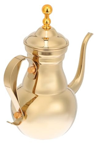 Cabilock Cafetière Inox à Infusion Manuelle Style Moyen-oriental Bec Long Pratique Pour Usage Courant
