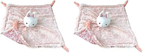 Domiva Doudou Carré Lapinou 28 cm (Lot de 2)