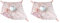 Domiva Doudou Carré Lapinou 28 cm (Lot de 2)