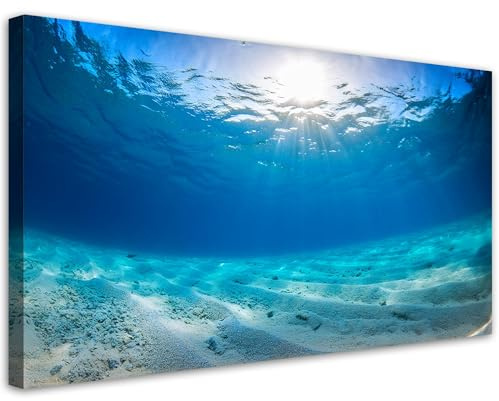 Feeby Bilder - Foto Geschenk - Meeresgründe Natur - 120x60 1tlg - Leinwandbilder Wohnzimmer - Wandbild über dem Bett - Bild Schlafzimmer - Aesthetic Zimmer Deko - Modern Pictures