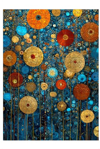 artboxONE-Puzzle L (500 Teile) Natur Blumen Abst. C, Klimt (matart) - Puzzle Blumen Garten Gustav Klimt