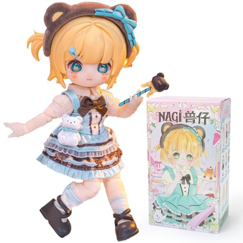 Fantasy Record Series Actionfigur Blindbox 1/12 MJD Bewegliche (Single Box) | süße BJD-Puppe Sammlerstücke Mystery Box Geburtstagsgeschenk Spielzeug