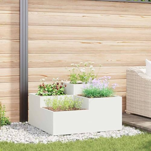 Lumanois Maceta para Jardín 80 x 80 x 48 cm Acero,Casa y jardín,Jardín,Jardinería,Maceteros y jardineras,13.8kg-865842