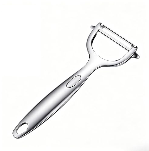 Pelador de Acero Inoxidable, Pelador de Patatas Pelador de Verduras en Forma de Y, para Zanahorias, Patatas, Naranjas