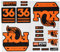 IDIQIB Ecoshirt RI-RBNK-J8XN Aufkleber Fork Fox 36 Performance Elite 2017 Am91 Aufkleber Decals Autocollants Adesivi Forcela Gabel Fourche, orange