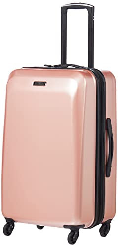 American Tourister Moonlight Luggage Hardside avec Roues Spinner, Or Rose, Taille Unique, Enregistrement, Moyen (Checked-Medium)