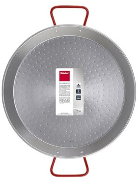 Metaltex - Poêle à paella en acier poli 9 portions 40 cm