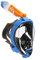 OCEAN REEF - ARIA QR+ Schnorchelmaske - Tauchermaske mit Mundstück - Für eine bessere 180 Grad Unterwassersicht - Unisex - Blau - Größe M/L