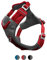 Kurgo Journey Air – Reflektierendes Hundegeschirr für Running, Wandern und Trekking – Reise-Geschirr – Rot, XL