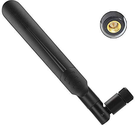 Antena WiFi, 4G/5G/5.8G 8dBi Antena omnidireccional de Doble Banda para enrutador Adecuada para LAN inalámbrica y Adaptador de enrutador WiFi.(Negro)