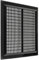 10'' x 10'' Inch / 250 x 250 mm Plastic Vent Cover - Black - Square Soffit Vent - Exhaust Ventilation Louver - Air Inlet Grille Cover - Built-in Screen Mesh - HVAC Vent Duct Cover