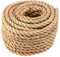 SINJEUN 12MM Cuerda de Yute Gruesa, 30M Cuerda de Manila Trenzada, Cuerda de Yute, Cuerda de Cáñamo, Cuerda de Sisal para Manualidades, jardinería, Bricolaje, decoración del hogar.