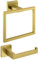 TURS Handtuchschiene Handtuchring SUS 304 Edelstahl Handtuchhalter Handtuchhalter Wandbefestigtes Badezimmer (gebürstetes Gold)