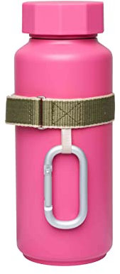 Design Letters flaschenträger fur Trinkflasche/Wasserflasche | Camping Zubehör Perfekt für Thermo Wasserflaschen | Bottle Holder Entworfen in Dänemark | Karabiner Haken Perfekt Outdoor/Reise Zubehör