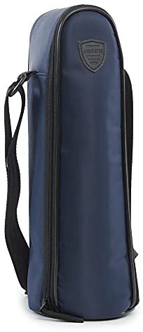 ENSULATOR Insulated Water Bottle Bag 1 Liter| 2021 Silk Touch Polyester Sleeve Cover | Blue, Blue, L, Modern
