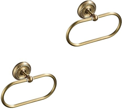 DOITOOL 2st Bronze Handtuchring Antiker Handtuchring Handtuchringhalter Vintage Handtuchring Handtuchständer Handtuchhalter Retro-handtuchring Jahrgang Anhänger