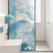 Fensterfolie Blickdicht 60x116cm Blauer Himmel Sichtschutzfolie Fenster Selbsthaftend,Milchglasfolie Anti-Uv,Folie Fenster Sichtschutz,Fenster Folie Blickschutz,Blickdichte Fensterfolie