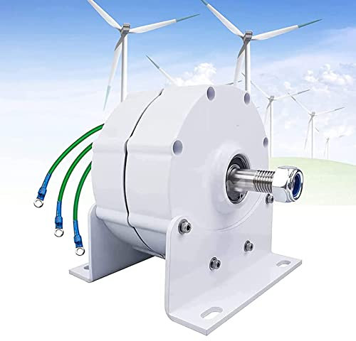 Generador de Imán Permanente Alternador Eléctrico de AC Trifásico, Tierras Raras Ndfeb Alternador Eléctrico Trifásico Generador de Imán Permanente,24V-500W